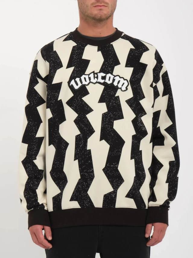 Volcom Fa Obtic Crew Ανδρικό Φούτερ Εκρού