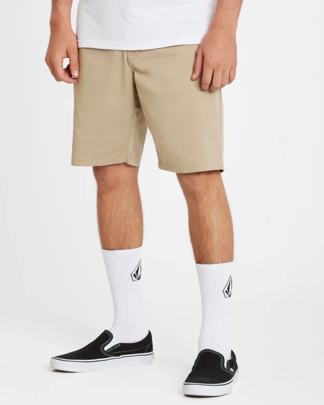 Volcom Frickin Mdrn Stch 19 Ανδρική Βερμούδα Chino Μπεζ