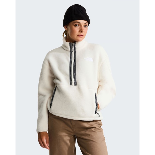 The North Face W tnf fleeski 1/4 zip burgundy c Γυναικειο Fleece 1/4 Εκρού
