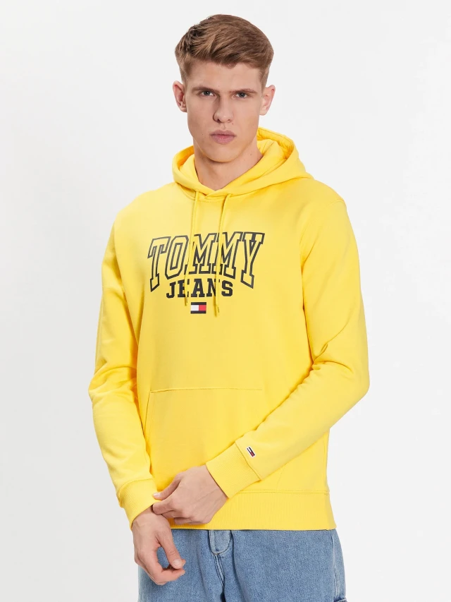 Tommy Hilfiger Tjm Reg Entry Graphic Hoodie Ανδρικό Φούτερ Κίτρινο