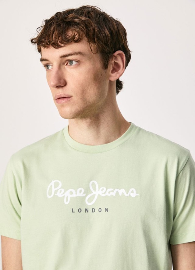 Pepe Jeans Nos Eggo N Composition Ανδρικη Μπλουζα Πρασινο Regular Fit