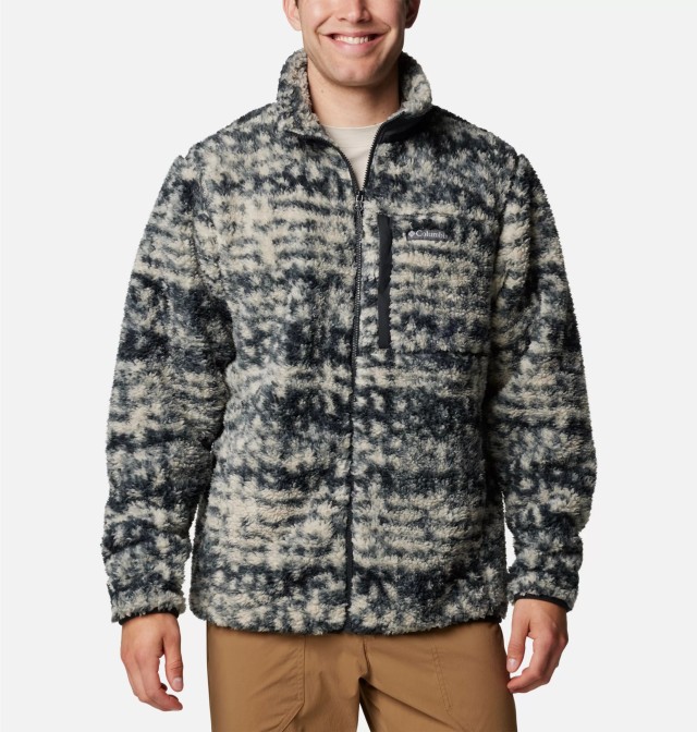 Columbia Winter Pass™ Printed Fleece II Ανδρική Ζακέτα Fleece Εκρού