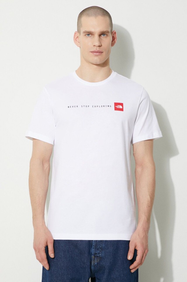 The North Face M S/S NSE TEE TNF WHITE Ανδρικη Μπλουζα Λευκο