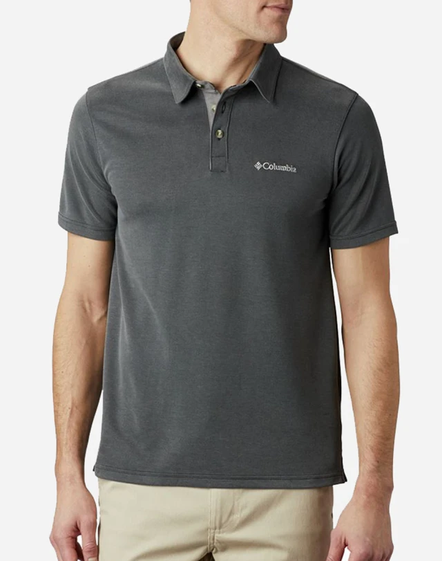 Columbia Nelson Point™ Polo Ανδρική Polo Μπλούζα Γκρι