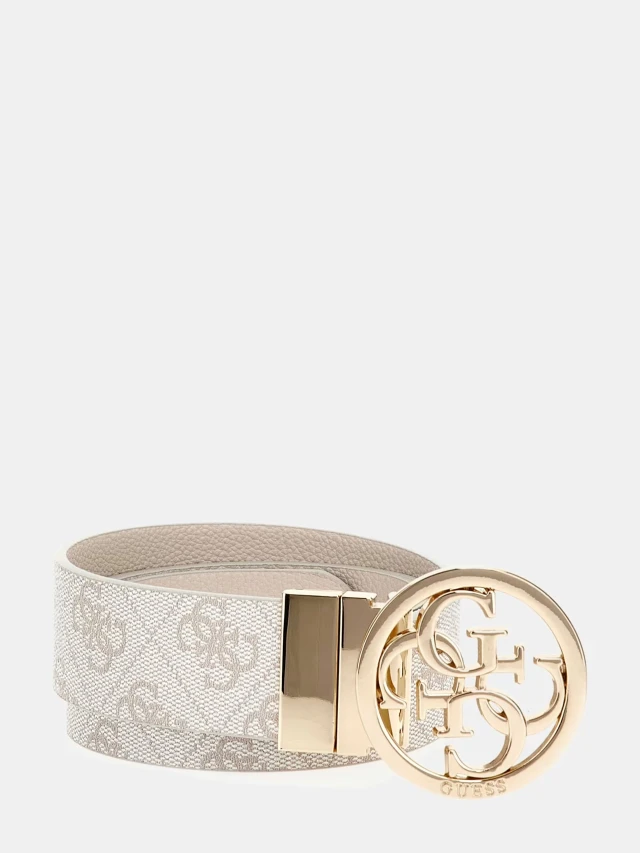 Guess Noelle Adj & Rev Pant Belt H35 Guess Γυναικεία Ζώνη Μπεζ