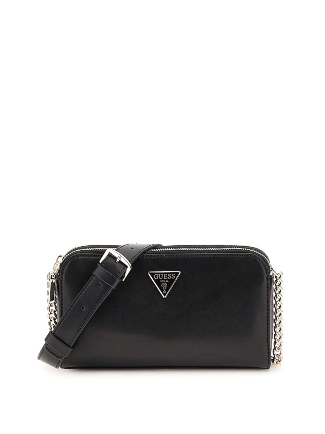 Guess Daryna Status Crossbody Γυναικεία Τσάντα Μαύρη