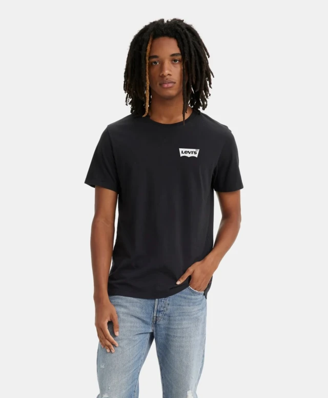 Levis Graphic Crewneck Tee Color Bw Ανδρική Μπλούζα Μαύρη