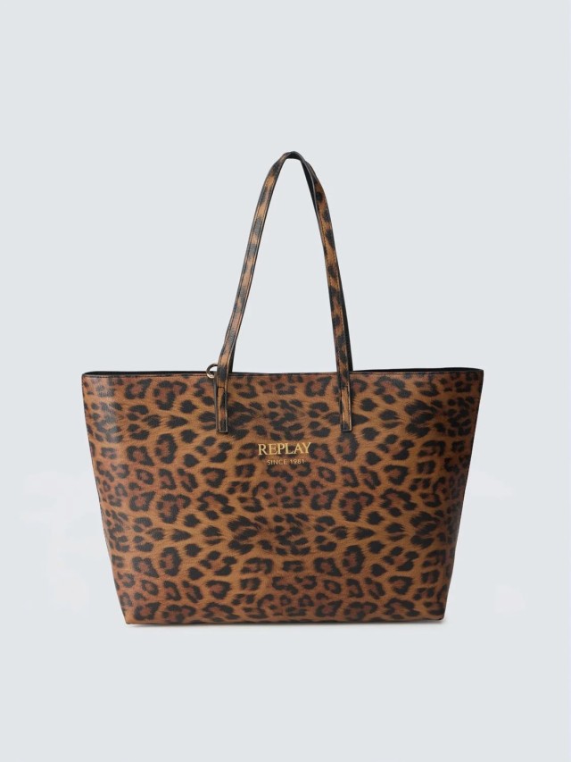 Replay Γυναικεία Τσάντα Animal Print