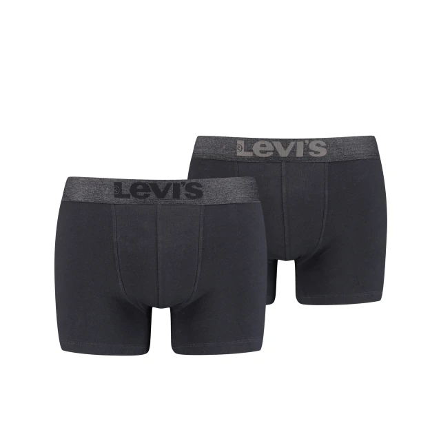 Levis Men Melange Wb Boxer Brief Organic Co 2P Ανδρικα Εσωρουχα Μαυρο