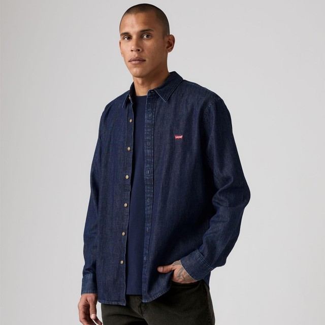 Levis Battery Housemark Standard Dark Indigo - Flat Finish Ανδρικό Πουκάμισο Τζιν