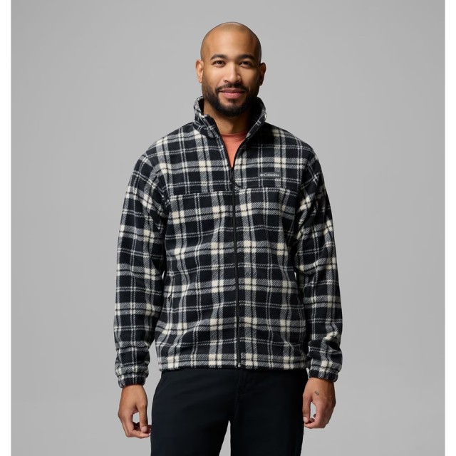 Columbia Steens Mountain™ Printed Jacket Ανδρική Ζακέτα Fleece Μαυρο