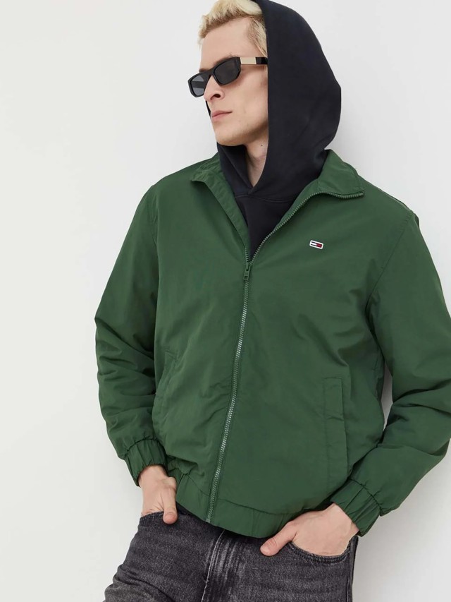 Tommy Hilfiger Tjm Essential Jacket Ανδρικο Μπουφαν Πράσινο