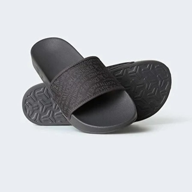 The North Face M Basecamp Slide Iii Logo Mania Prin Ανδρικές Σαγιονάρες Ανθρακι