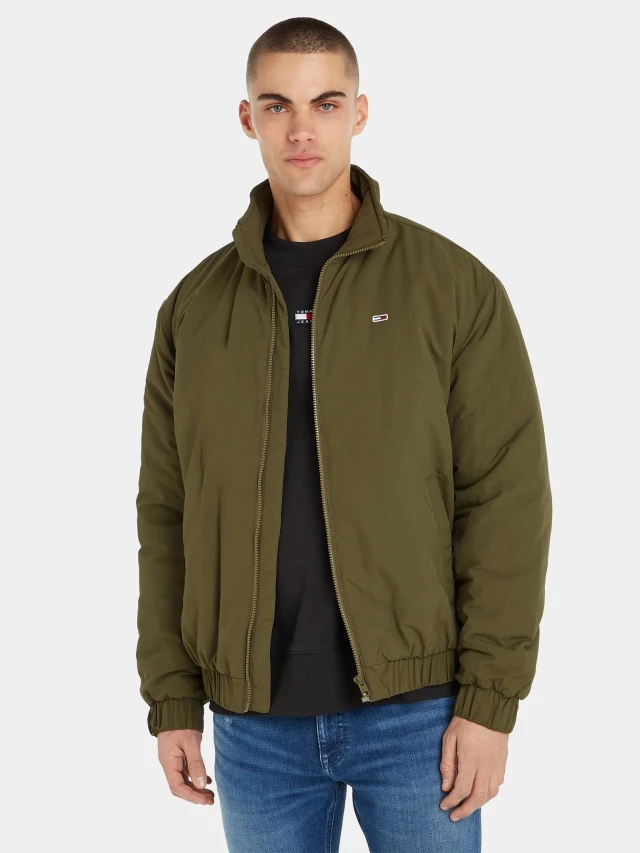 Tommy Hilfiger Tjm Essential Padded Jacket Ανδρικό Μπουφάν Λαδί