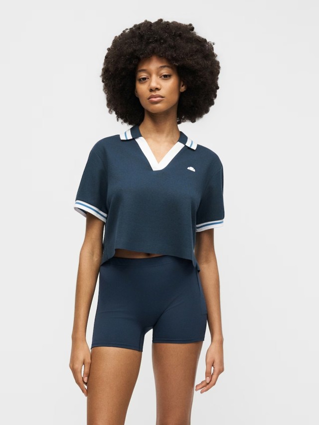 Ellesse Gioco Invernali Fernie Polo Γυναικεία Polo Μπλούζα Μπλε