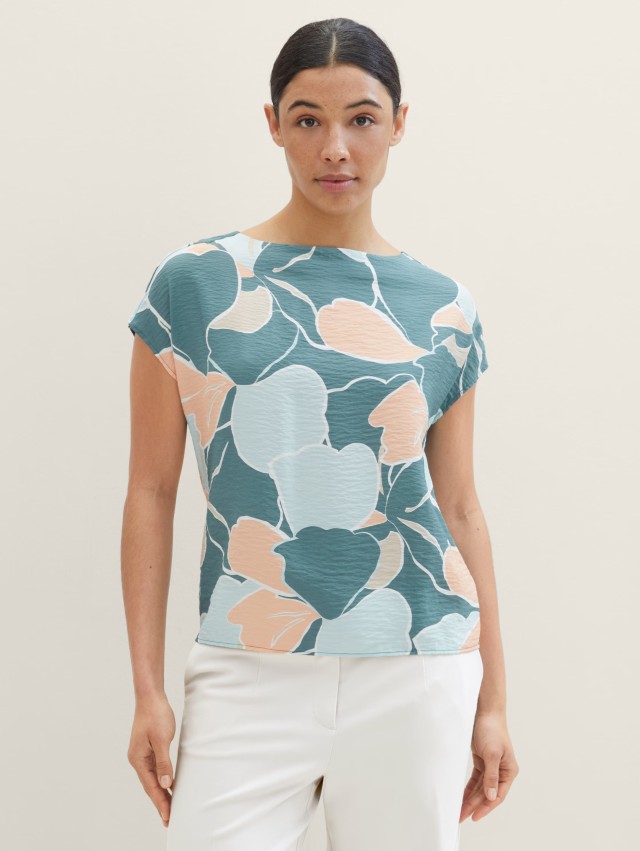 Τom Tailor Modern Print Γυναικείο Μπλουζα Floral