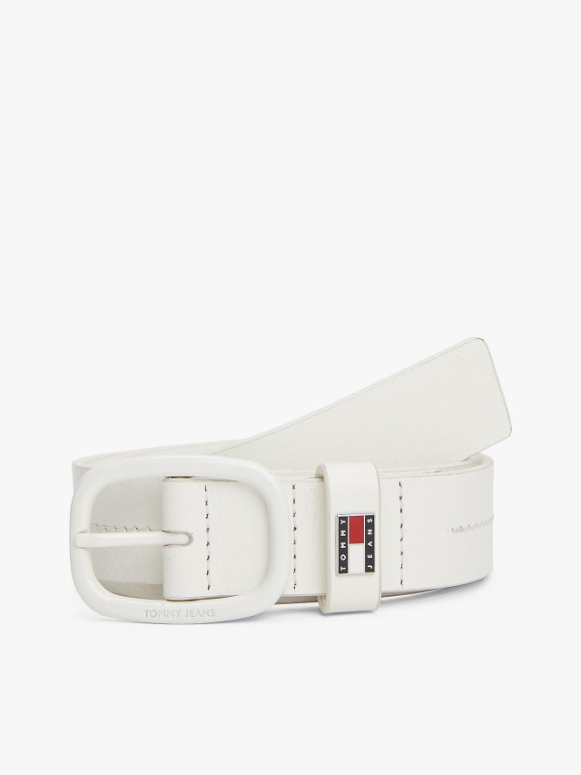 Tommy Hilfiger Tjw Oval Tonal 3.0 Γυναικεία Ζώνη Λευκή