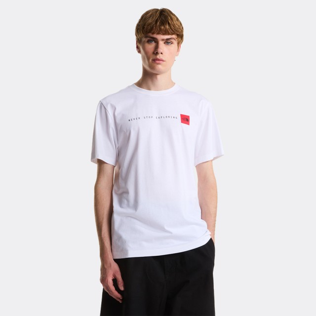 The North Face M Nse Reg Ss Tee-Graphi Tnf White Ανδρική Μπλούζα Λευκή