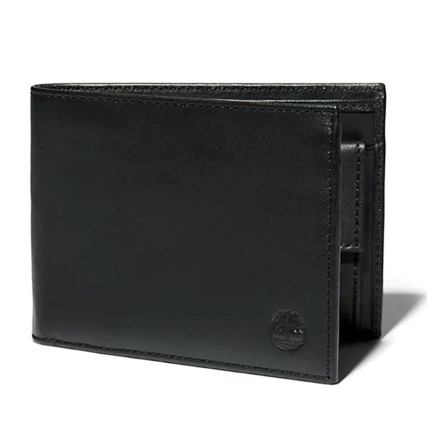 Timberland Kp Lg Bifold Wallet W C/P Black Ανδρικό Πορτοφόλι Μαύρο