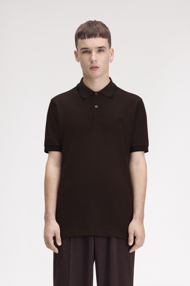 Fred Perry Ανδρικη Μπλουζα Polo Καφε