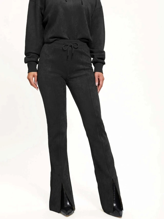 Guess Stela Pants Γυναικειο Παντελονι Φορμασ Μαυρο