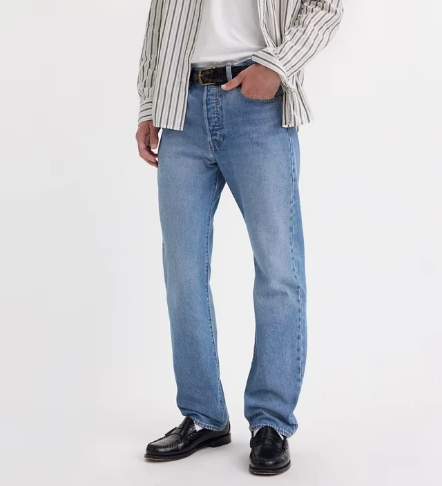Levis 501® Levis®Original Fit Dark Indigo - Flat Finish Ανδρικό Παντελόνι Τζιν