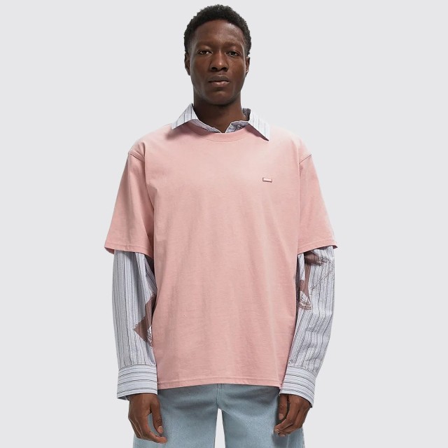 Dickies Clancy Heavyweight Ss Tee Bridal Ανδρική Μπλούζα Ροζ