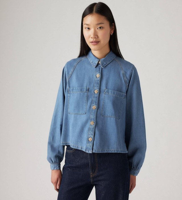 Levis Tyla Shirt Med Indigo Γυναικείο Πουκάμισο Τζιν