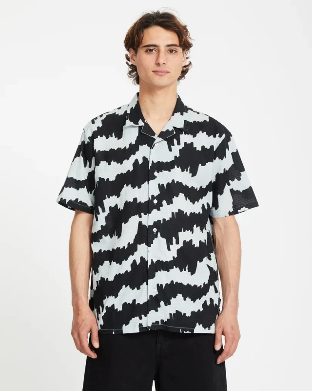 Volcom Multifarious Ss Ανδρικό Πουκάμισο Μπλε