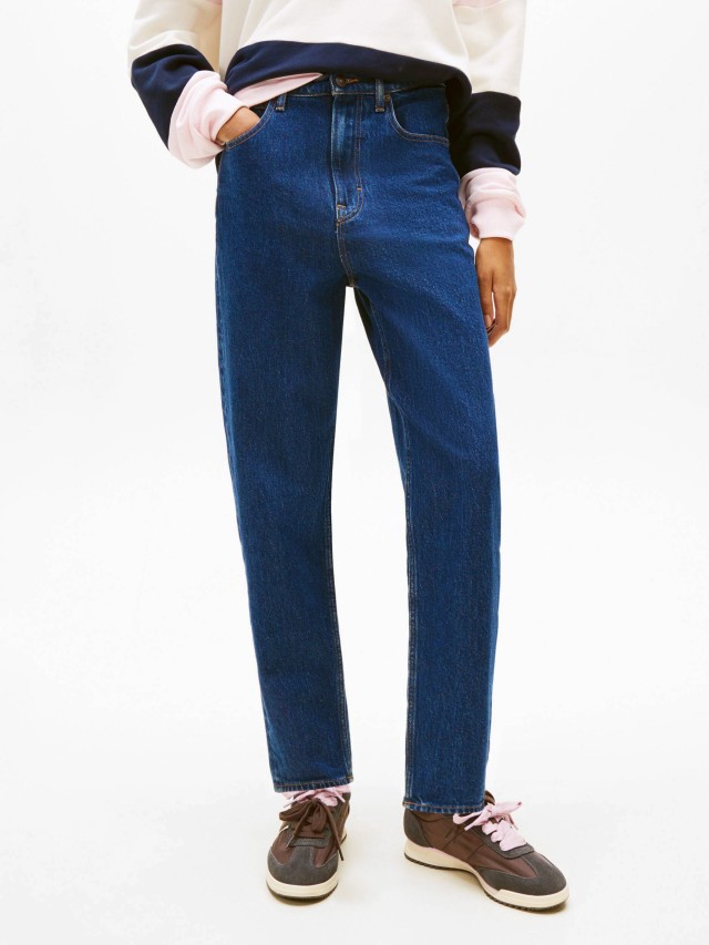 Tommy Hilfiger Mom Jean Uh Tpr Γυναικείο Παντελόνι Τζιν