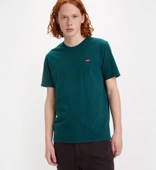 Levis Ss Original Hm Tee Evergreen Ανδρική Μπλούζα Πράσινη