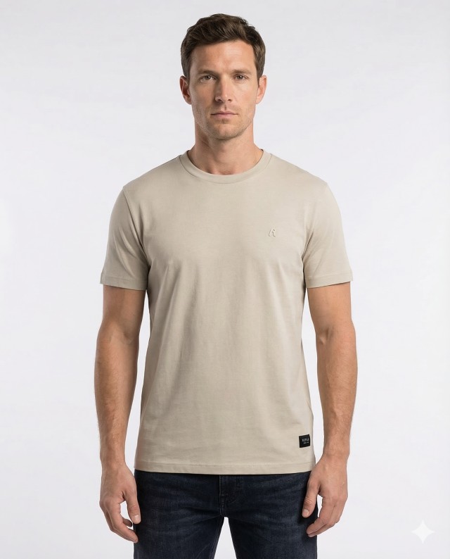 Replay Ανδρική Μπλούζα Μπεζ