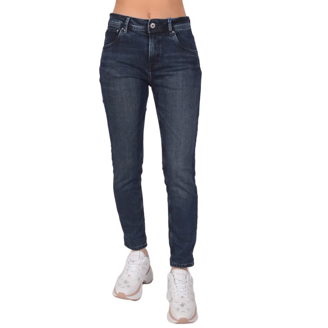 Pepe Jeans E2 Violet Γυναικειο Παντελονι Τζιν High Waist Mom Carrot Fit