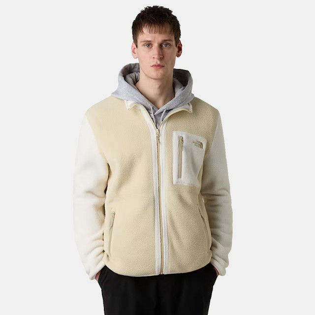 The North Face M Yumiori Full Zip Ανδρική Ζακέτα Fleece Εκρού