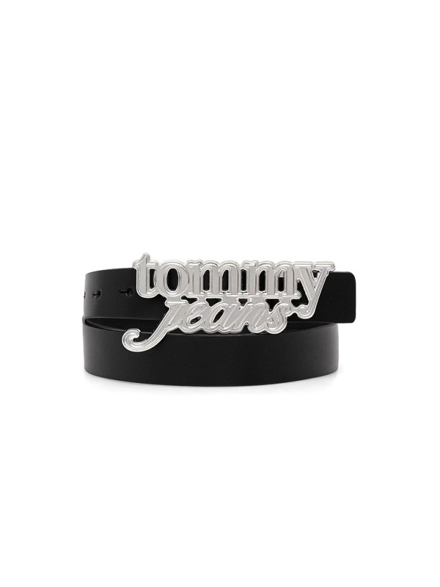 Tommy Hilfiger TjwScript Bold 3.0 Γυναικεία Ζώνη Μαύρη
