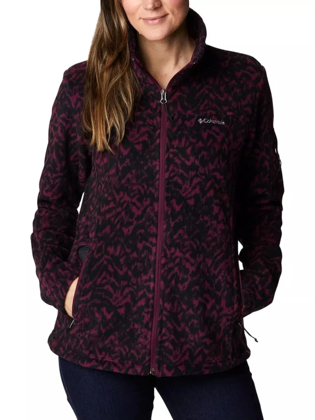 Columbia Benton Springs Shirt Jacket Γυναικεια Ζακετα Μαυρο Μωβ