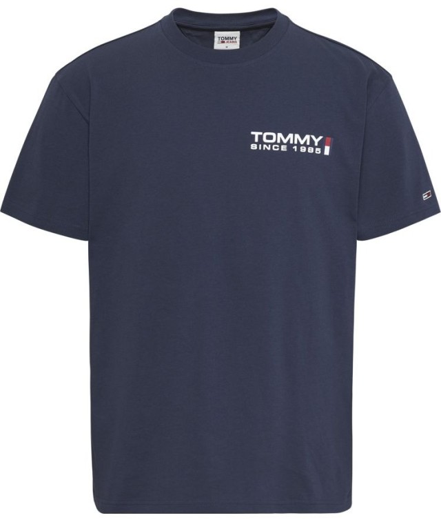 Tommy Hilfiger Tjm Clsc Athletic Chest Logo Tee Ανδρικη Μπλουζα Μπλε