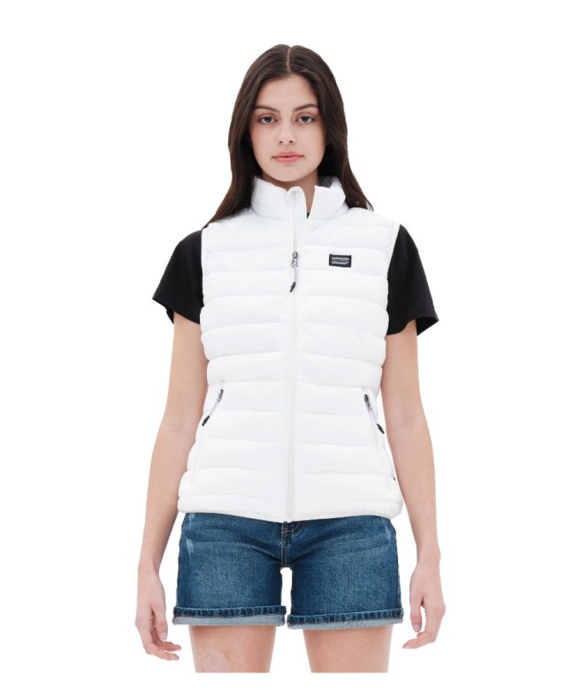 Emerson  Womens Puffer Vest Jacket Γυναικείο Αμάνικο Γυναικείο Λευκό