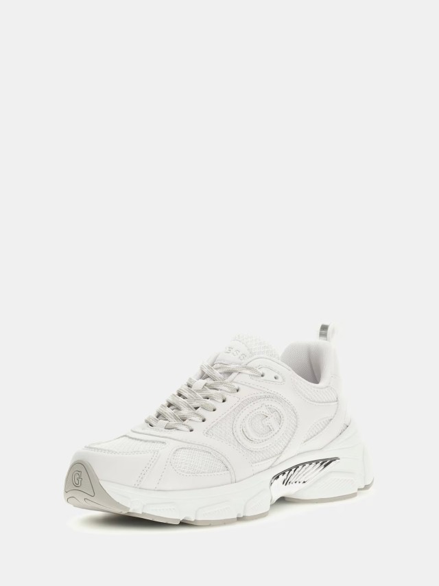 Guess Ibitha Γυναικεία Sneakers Λευκά