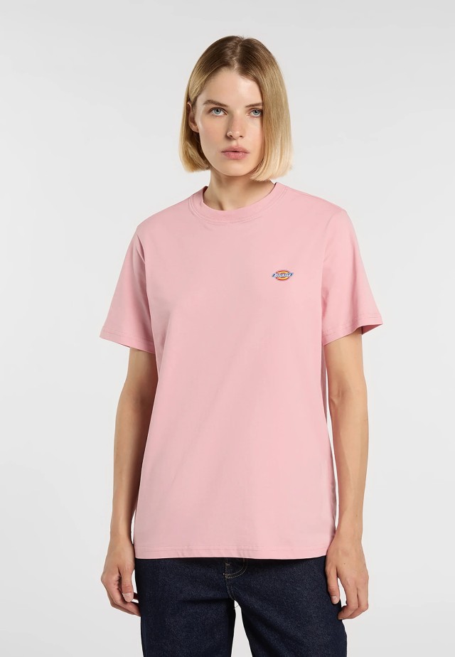 Dickies Mapleton Ss Tee Bridal Rose Γυναικεία Μπλούζα Ροζ