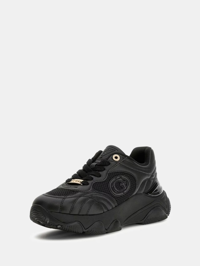 Guess Morriz Γυναικεία Sneakers Μαύρα