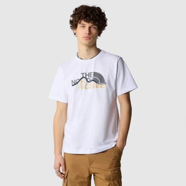 The North Face M S/S MOUNTAIN LINE TEE TNF WHITE Ανδρικη Μπλουζα Λευκο