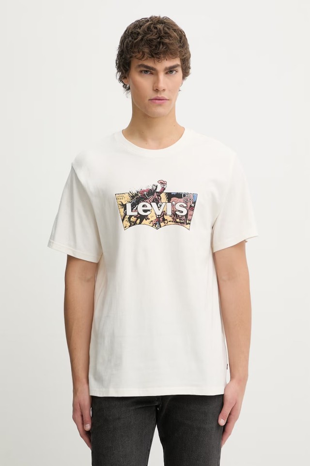 Levis SS RELAXED FIT TEE TANS Ανδρικη Μπλουζα Εκρου