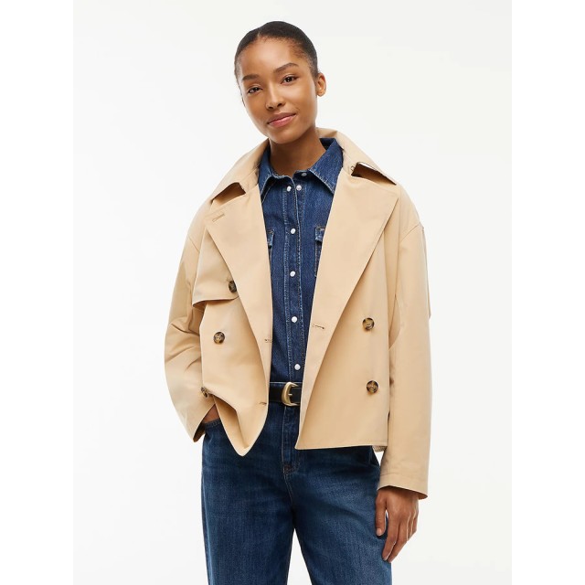 Tommy Hilfiger Tjw Short Trench Jacket Γυναικεια Καπαρντινα Μπεζ