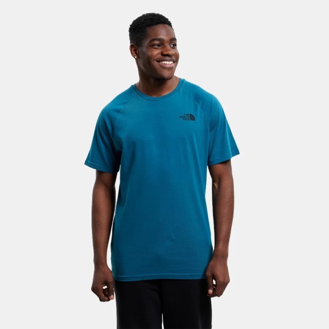 The North Face M S/S North Face Tee Bluecoral/Gr Ανδρική Μπλούζα Πετρόλ