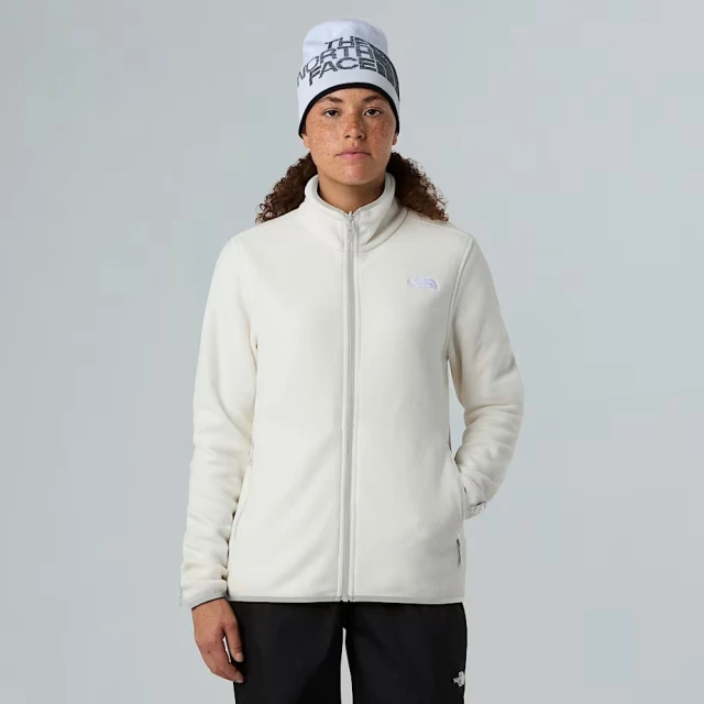 The North Face W Glacier Fleece Jacket Γυναικεία Ζακέτα Fleece Λευκή