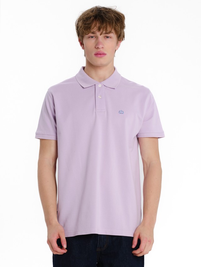 Emerson Mens s/s T-Shirt Ανδρική Μπλούζα Polo Λεβάντας Ροζ
