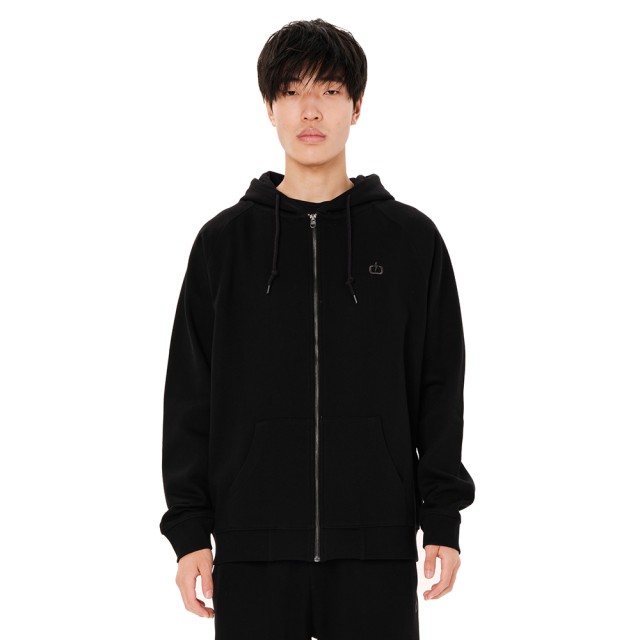 Emerson Mens Full Zip Hoodie Ανδρική Ζακέτα Φούτερ Μαύρη