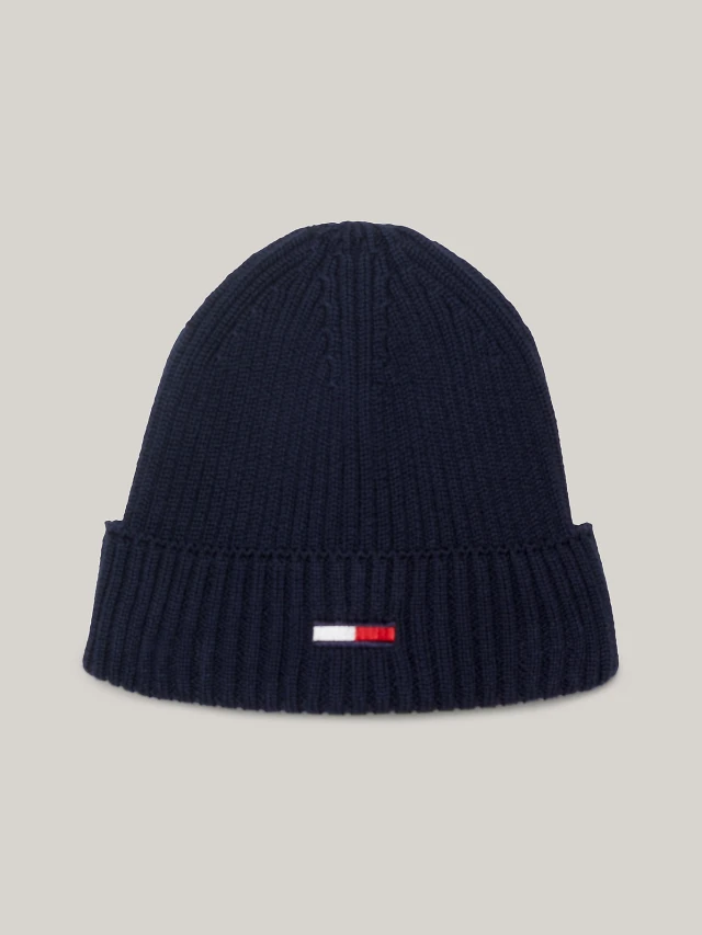 Tommy Hilfiger Tjm Flag Rib Beanie Σκούφος Μπλε