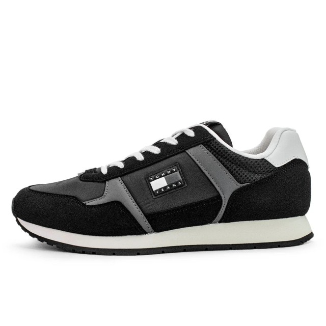 Tommy Hilfiger Tjm Runner Casual Ανδρικά Sneakers Μαύρα